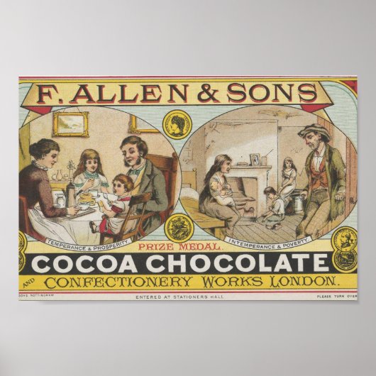 1880 London magazine ad Poster ポスター (正面)