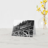 1880 Railroad Train ' Cloud ' カード (黄色い花)