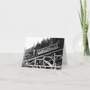 1880 Railroad Train ' Cloud ' カード