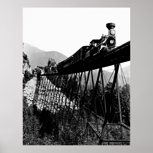 1880 Train at Crawford Notch, NH ポスター (正面)