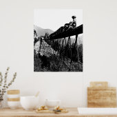 1880 Train at Crawford Notch, NH ポスター (キッチン)