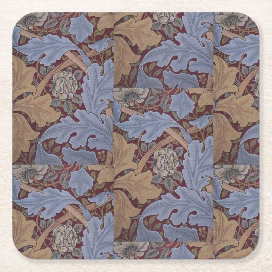 1880 William Morris St James Palace スクエアペーパーコースター (正面)