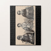 1880sショールビクトリアンファッションプリント ジグソーパズル (縦)