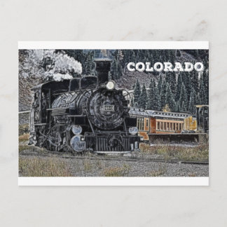 1881デュランゴ&シルバータウンナローゲージ鉄道 ポストカード