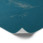 1881ヴィンテージ自転車特許プリント ポスター (角)