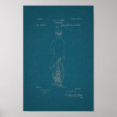 1881ヴィンテージ自転車特許プリント ポスター (正面)