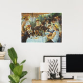 1881年、ボートパーティーの昼食会 ポスター (ホームオフィス)