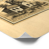 1881航空地図ノリストウンPAペンシルバニア州 ポスター (角)