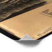 1881 Sherbrooke, Quebec Bird's Eyeパノラママップ ポスター (角)