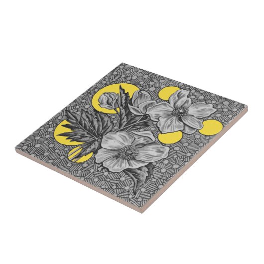 1881 Sherwin & Cotton Estatic Transferware Repro タイル (側面)