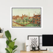 1882年のベッドフォードパークの景色（カラーリトボ） ポスター (ホームオフィス)