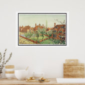 1882年のベッドフォードパークの景色（カラーリトボ） ポスター (キッチン)