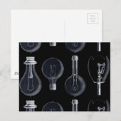 1882年電気博覧会の電球 ポストカード (正面/裏面)