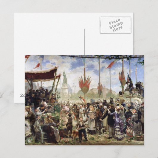 1882年7月14日 ポストカード (正面/裏面)