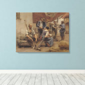 1882年、ハーベスターの支払い キャンバスプリント (インサイチュ (ウッドフロア))