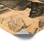 1882年、ヴィンセント・ヴァン・ゴッホの門で ポスター (角)