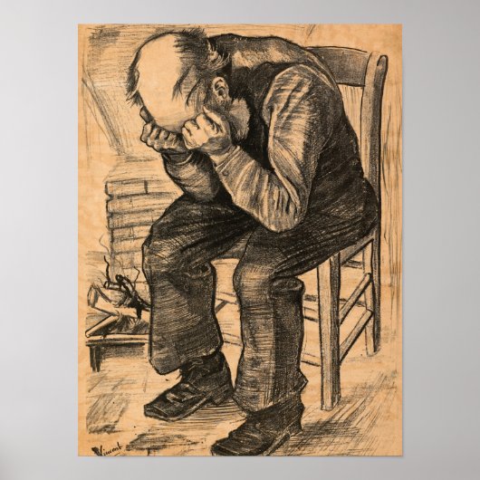 1882年、ヴィンセント・ヴァン・ゴッホの門で ポスター (正面)