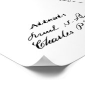 1882機飛んでいる械航空機スケッチプリント ポスター (角)