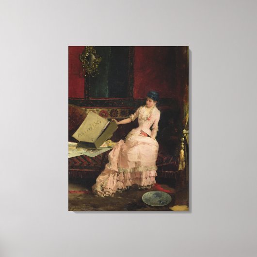 1883エレガント年の油 キャンバスプリント (正面)