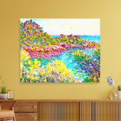 1883クロード・モネの近くの風景 キャンバスプリント (インサイチュ (リビング))