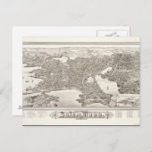 1883セーラム地図はがき ポストカード (正面/裏面)