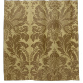 1883ヴィンテージリッチフローラタペストリーBrocadeダマスク シャワーカーテン (正面)