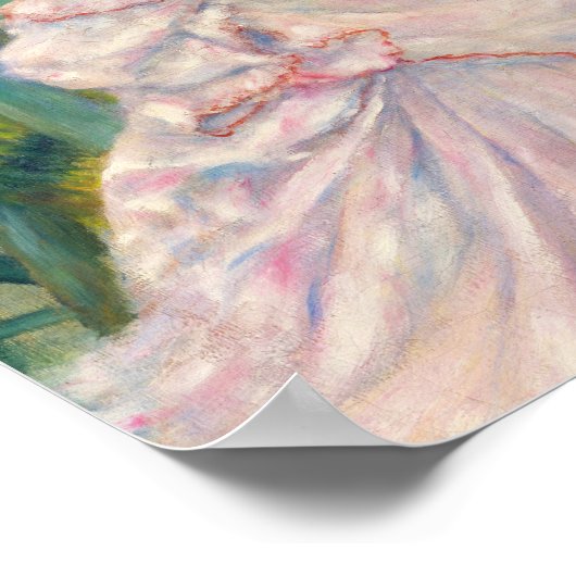 1883年にピエール・アウグスト・ルノアールによってブーギバルで踊る ポスター (角)