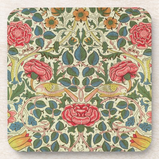 、1883年は「上がりました」(印刷された綿) コースター (正面)