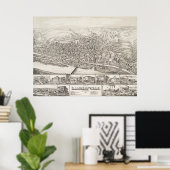 1883年ニュージャージー州ランバートビルの地図 ポスター (ホームオフィス)