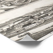 1883年ニュージャージー州ランバートビルの地図 ポスター (角)