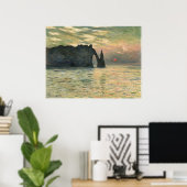 1883年、エトレッタの崖 ポスター (ホームオフィス)