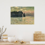 1883年、エトレッタの崖 ポスター (キッチン)