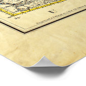 1883 Holt's New Map of Wyoming by Frank Bond ポスター (角)