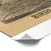 1883 Louisville, KY Bird's-eye viewパノラママップ ポスター (角)