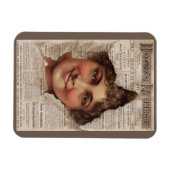 1884ボンネットの歯粉トレードカード マグネット (横)