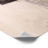 1884レバノンNHバードズアイビューパノラママップ ポスター (角)