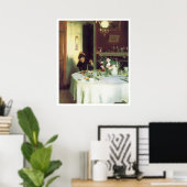 1884年のJohn Singer Sargentの朝食テーブル ポスター (ホームオフィス)