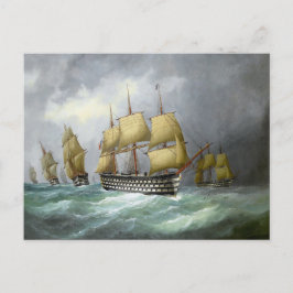 1884年初の蒸気戦艦 ポストカード