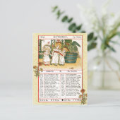 1884年10月アルマナック。さそり座、蠍 ポストカード (スタンド正面)