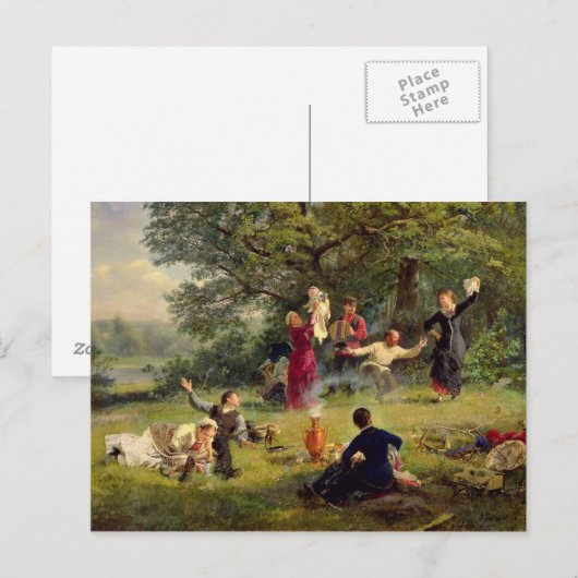 1884年12月28日 ポストカード (正面/裏面)