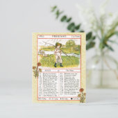 1884年2月アルマナック。魚の魚座 ポストカード (スタンド正面)