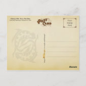 1884年2月アルマナック。魚の魚座 ポストカード (裏面)