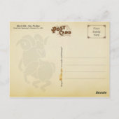 1884年3月アルマナック。おひつじ座、羊 ポストカード (裏面)