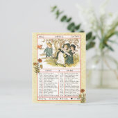 1884年4月アルマナック。雄牛のタウロス ポストカード (スタンド正面)