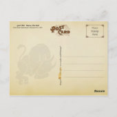 1884年4月アルマナック。雄牛のタウロス ポストカード (裏面)