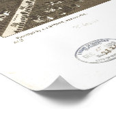 1884 Delavan, WI Birds Eyeパノラママップ ポスター (角)