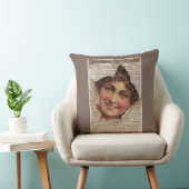 1884 Hood's Tooth Powderトレードカードプリント クッション (椅子)