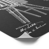 1885カメラ特許アートスケッチプリント ポスター (角)