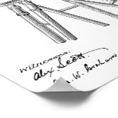 1885カメラ特許アートスケッチプリント ポスター (角)