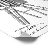 1885カメラ特許アートスケッチプリント ポスター (角)